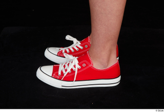 Stacy Cruz foot red sneakers shoes 0003.jpg